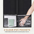 54" Garment Bags for Travel and Storage, Travel Suit Bags for Men Women with 2 Clear Pockets, Storage bags for Clothes, Suits, Dress, Shirts,