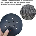 6 Inch 6 Hole Replacement Sander Pad for Ridgid R2611 Random Orbit Sander- 6” Hook and Loop Sanding Pad for Power Sander