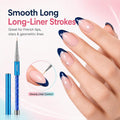 Beetles Gel Polish Nail Art Liner Brushes 5Pcs Painting Art Design Pen Set | Diamond Application Rhinestone Handle Dotting Drawing Sizes 5 7 9 11