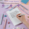 FIOVER Gel Pens, 6pcs 0.7mm Fine Point Black Ink, Quick Dry Smooth Writing Pens for Journaling, Nurse Aesthetic Cute Office School Supplies, Gifts