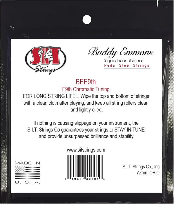 SIT Strings Buddy Emmons Pedal Steel Strings Nickel (S.I.T.), E9th Tuning, BEE9th