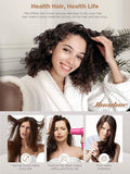 Hicober Microfiber Hair Towel Wrap for Women,Quick Dry, Pink Grey, 2-Pack Pink,grey Large
