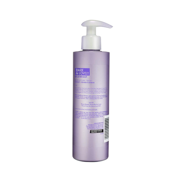 Softsheen-Carson Dark and Lovely Blowout Moisture Hair Mask & Deep Treatment Conditioner with Castor Oil, for All Hair Types Including Curly, 12 Fl Oz