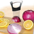 JAYVAR Onion Holder for Slicing, Onion Cutter Vegetable Chopper, Stainless Steel Tomato Slicer Vegetable Cutter for Potato, Avocados, Eggs, Food