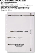 2Fold Binder for Holding Broadway Play Program and Theater Programs with 30 Custom Sheet Protectors - PU Leather - Fits Programs from Mid 1980S to