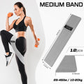 12 Pcs Fabric Resistance Bands for Working Out Non-Slip Booty Exercise Loop Bands for Women Men Glutes Hip Thigh Butt Yoga Pilates Fitness Gym,