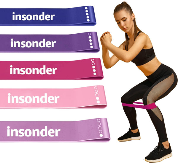 Resistance Band Set - 5 Exercise Bands for Workout & Fitness