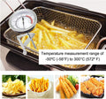 Deep Fryer/Candy/Turkey Thermometer with Clip&15 inch stem - Professional Kitchen Pot Fryer,Stainless Steel Fry Oil Thermometer for Frying,Candy