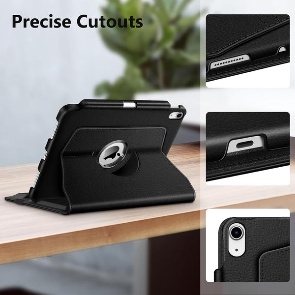 Fintie Rotating Case for iPad (A16) 11th Gen 11-inch, iPad 10th Gen 10.9" | 360° Swivel Stand, Portrait & Landscape Viewing, Shockproof Cover with