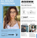 Blue Light Blocking Glasses for Women/Men - 4-Pack Computer Reading/Gaming/TV/Phone Glasses, Anti-Glare A-1 Black+douhua+transparent+pink