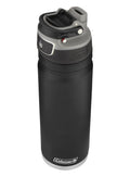 Coleman Autoseal FreeFlow Stainless Steel Water Bottle, Black, 24oz 24oz Black