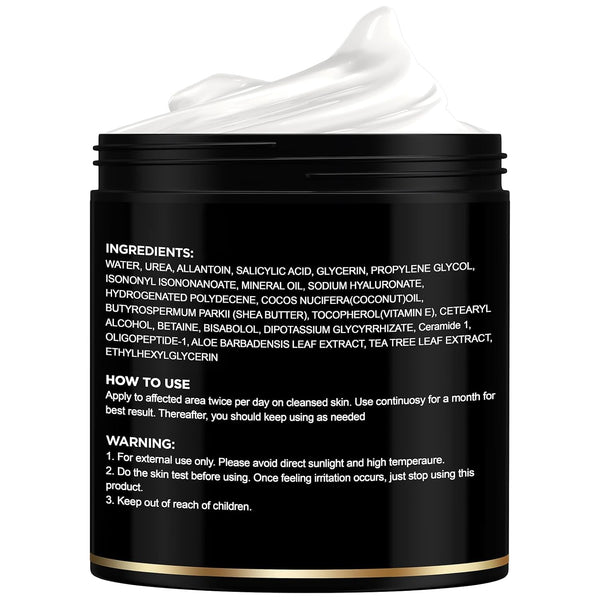 Urea Cream 40 Percent for Feet - Foot Cream for Dry Cracked Heels, 2% Salicylic Acid for Callus Remover, Maximum Strength Repair Skin, Soft &