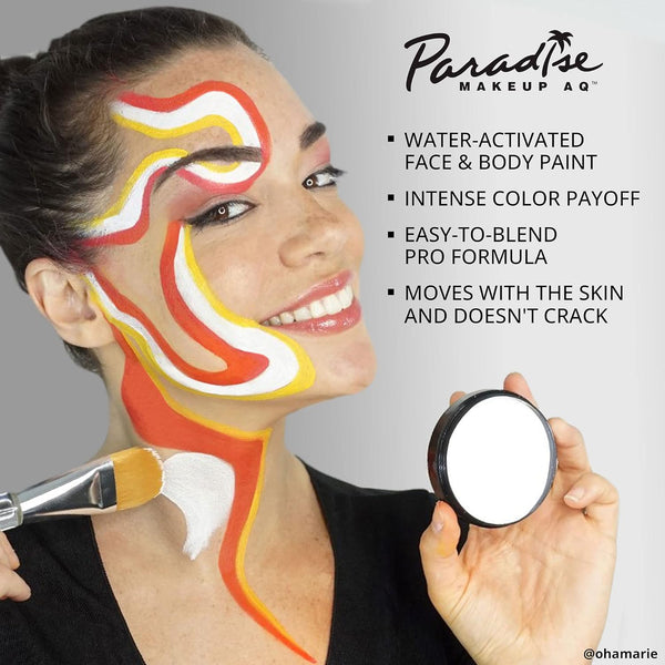Mehron Makeup Paradise Makeup AQ Pro Size | Stage & Screen, Face & Body Painting, Special FX, Beauty, Cosplay, and Halloween | Water Activated