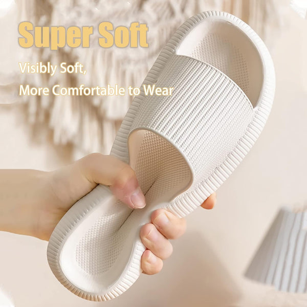 rosyclo Cloud Slippers for Women and Men, Pillow House Slippers Shower Shoes Indoor Slides Bathroom Sandals, Ultimate Comfort, Lightweight, Thick