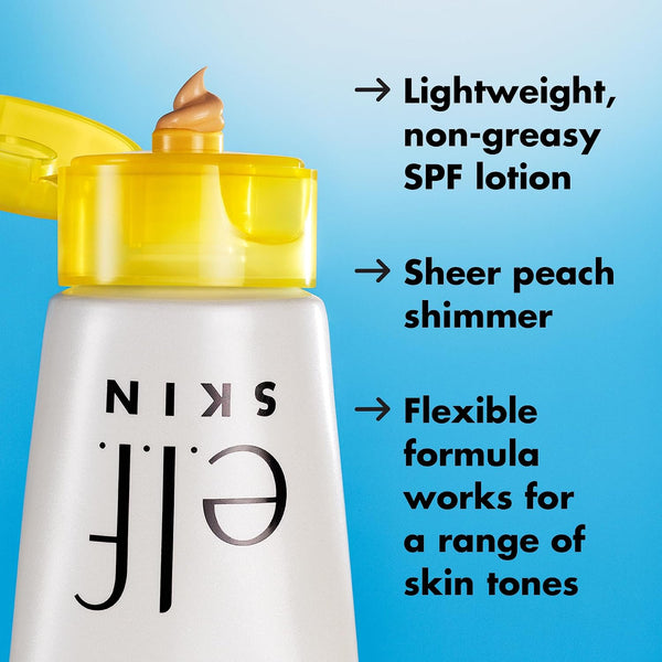 e.l.f. SKIN Suntouchable! Whoa Glow SPF 30, Lightweight Sunscreen & Makeup Primer For A Glowy Finish, Infused w/Hyaluronic Acid, Vegan &