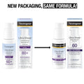 Neutrogena Ultra Sheer Moisturizing Face Serum with Vitamin E & SPF 60, All Day Facial Sunscreen Serum with Broad Spectrum UVA/UVB Protection,