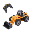 Top Race 6 Channel Full Functional Front Loader RC Remote Control Construction Toy Tractor Lights & Sounds 2.4Ghz Remote Control Tractor Toys