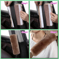 OGLAND Authentic Sheepskin Car Seat Belt Pad,2 Pack Soft Seat Belt Cover for Shoulder Pad Neck Cushion Protector Car Accessories by Genuine