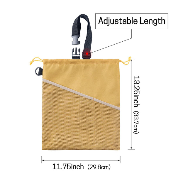 GNEGNI 2PCS Car Garbage Can, Hanging Car Trash Bag with Waterproof Leakproof Lining