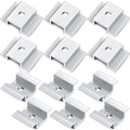 12 Pack Solar Panel Mid Clamps 1.06 Inch Solar Panel Bracket Aluminium Mounting Accessories Aluminum Solar Mid Clamp for Solar Panel Mounting