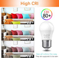 25 Watt Light Bulbs Equivalent, A15 E26 3W LED Bulb Soft White 2700K Low Watt Light Bulbs for Home Bedroom, Table Lamp Bulb (6 Pack)