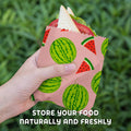 Akeeko Reusable Beeswax Food Wraps - Assorted 12 Pack, Reusable, Plastic-Free Food Storage, Sustainable Gifts, 3 Sizes (6S,4M,2L) Assorted Fruits II