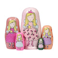 HYCLES Nesting Dolls Russian Matryoshka Wood Stacking Nested Set for Kids Handmade Toys for Children Kids Christmas Birthday Decoration Halloween