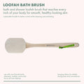 Ecotools Loofah Bath Brush, Back Brush for Bath & Shower, Made with Long Handle & Natural Loofah Material for Exfoliation, Shower Brush for Men &