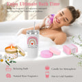 Get Well Soon Care Package for Women, 12 Pcs Deluxe Self-Care Gift Box with Pink Cozy Blanket, Tumbler, Candle & Spa Feel Better Basket – After