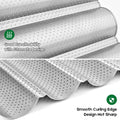 AMAGABELI GARDEN & HOME 2 Pack Baguette Bread Pan 15" x 13" Nonstick Perforated Baguette Tray French Bread Baking 4 Wave Loaf Bake Mold Toast