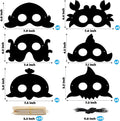 WATINC 30Pcs Ocean Animals Scratch Masks for Kids, 6 Styles Summer Paper Scratch off Art Magic Craft Party Favors Kit, DIY under the Sea Project