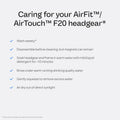 Resmed AirFit/AirTouch F20 Headgear - Replacement CPAP Headgear - Frame System & Full Face Cushion Not Included - Premium CPAP Accessories -