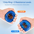 Fitbeast Grip Strength Trainer Kit, 9-Piece Hand Strengthening Devices with 3 Finger Exerciser, 2 Dual-Force Forearm Strengthener, Finger