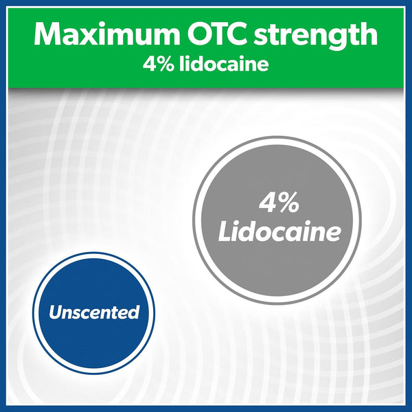 Salonpas Maximum OTC Strength Lidocaine 4% Pain Relieving Flex Patch, Apply for up to 8 Hours, Unscented, Thin, Flexible, Lightweight, Patch Stays