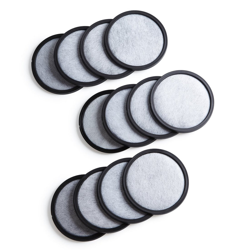 12-Pack Premium Activated Charcoal Water Filter Disk for All Mr. Coffee Models 12 Count (Pack of 1)