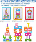 20PCS Wooden Number Building Blocks- Montessori Math Stacking Number Blocks Toys with Counting Games, Bright Digital Building Blocks Friends of