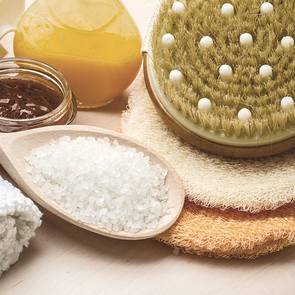 CSM Dry Body Brush - Natural Bristle Exfoliating Brush for Skin Renewal, Lymphatic Support and Circulation Boost - Sustainable Choice Dry Brushing