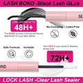 Fowendia Lash Clusters Kit Fluff 80D 100D Individual Lashes D Curl Cluster Eyelash Extensions 10-18mm DIY Lash Extension Kit Lash Bond and Seal