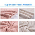 M-bestl 2 Pack Microfiber Hair Towel Wrap,Quick Dry,Anti-frizz(Pink&Beige) | Hair Drying Towel for Women with button,lightweight,Anti-frizz