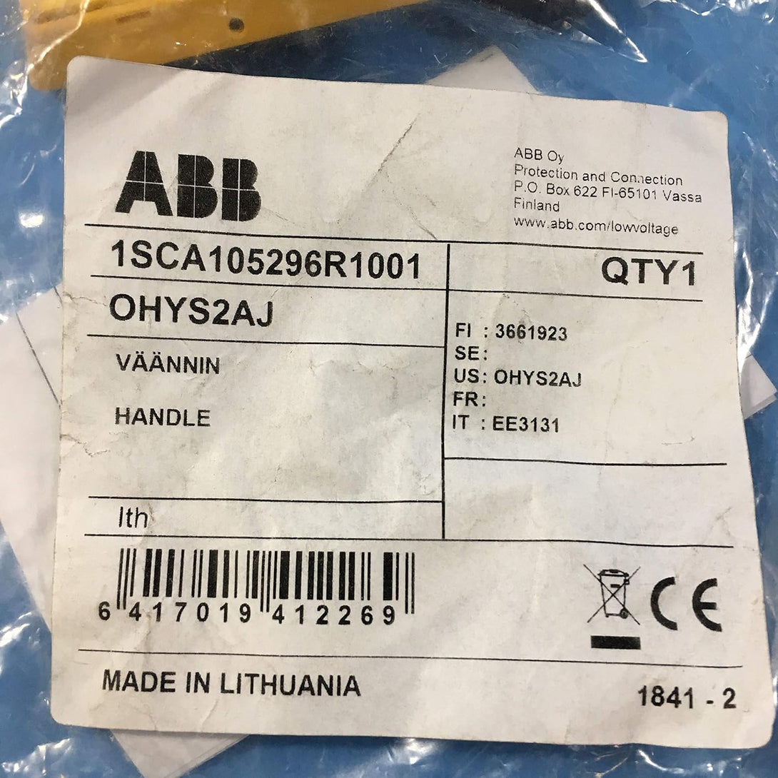 ABB OHYS2AJ Selector Handle, Yellow