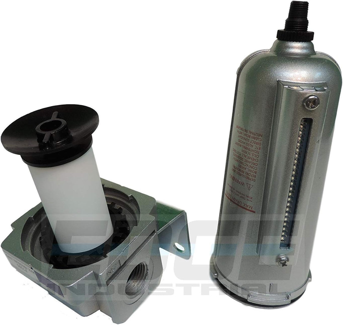 1/2" Heavy Duty Particulate Filter Moisture Trap Water Seperator W/Auto Automatic Drain