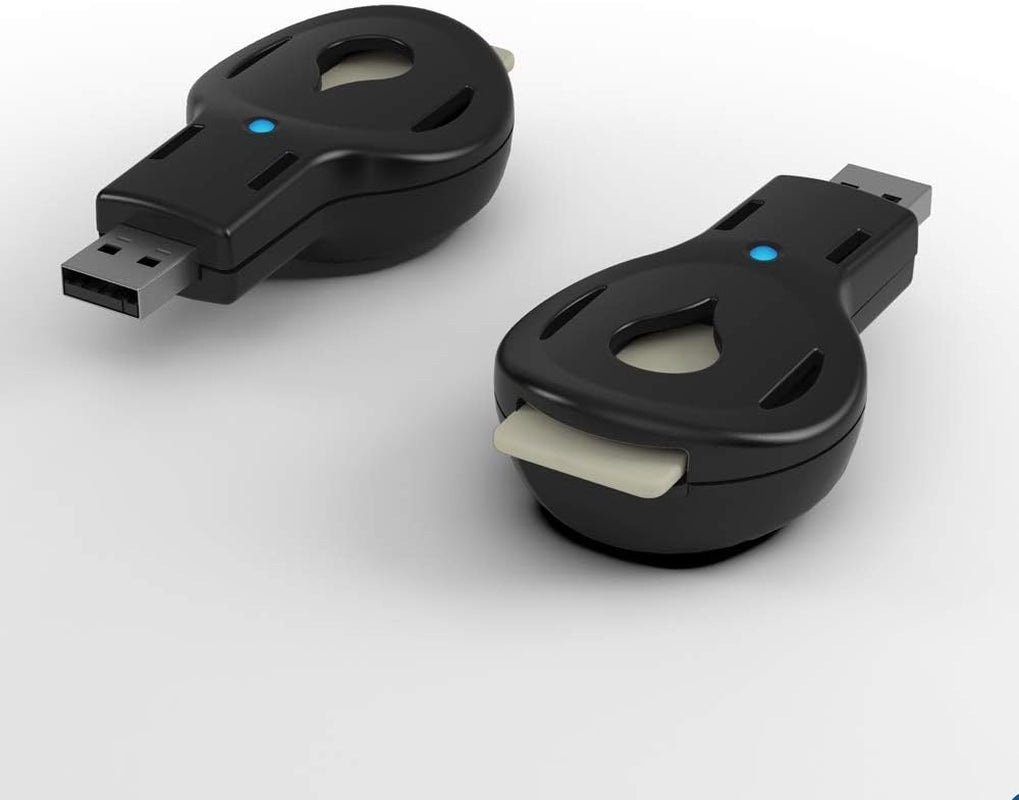 Aromakey USB Aromatherapy Diffuser with 5 Unscented Refill Pads for Bedroom - Bathroom - Kitchen - Home - Office - Car - Travel (Black)