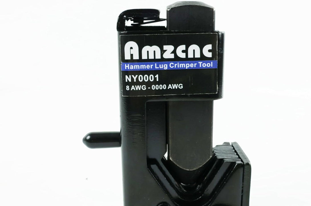 AMZCNC Hammer Lug Crimper Tool - 0000 AWG Battery and Welding Cables( 8 AWG to 4/0 Wire Gauge)