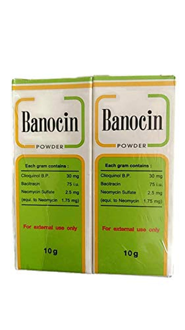 2 X Banocin Antibiotic Powder - Infected Cuts Wounds T