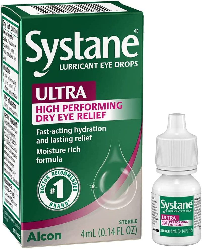 Systane Ultra Lubricant Eye Drops,0.14 Fl Oz (Pack of 1)