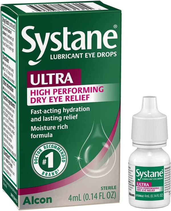 Systane Ultra Lubricant Eye Drops,0.14 Fl Oz (Pack of 1)