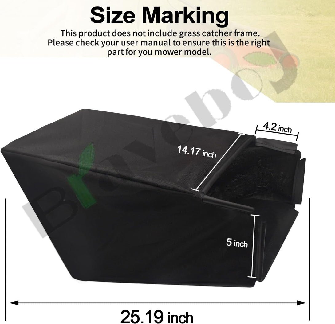 964-04007A 664-04007 Grass Bag - by Braveboy, Compatible with MTD 21" Lawn Mower Grass Collection Bag 664-04011 664-04027 664-04034 & More - (Without Grass Catcher Frame)