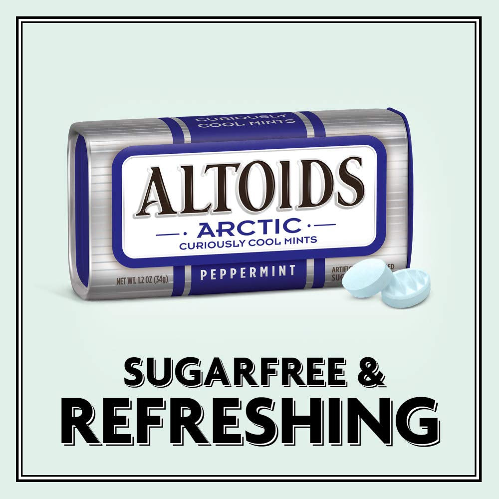 JÁCLER ALTOIDS Arctic Peppermint Mints, 1.2-Ounce Tin (Pack of 8)