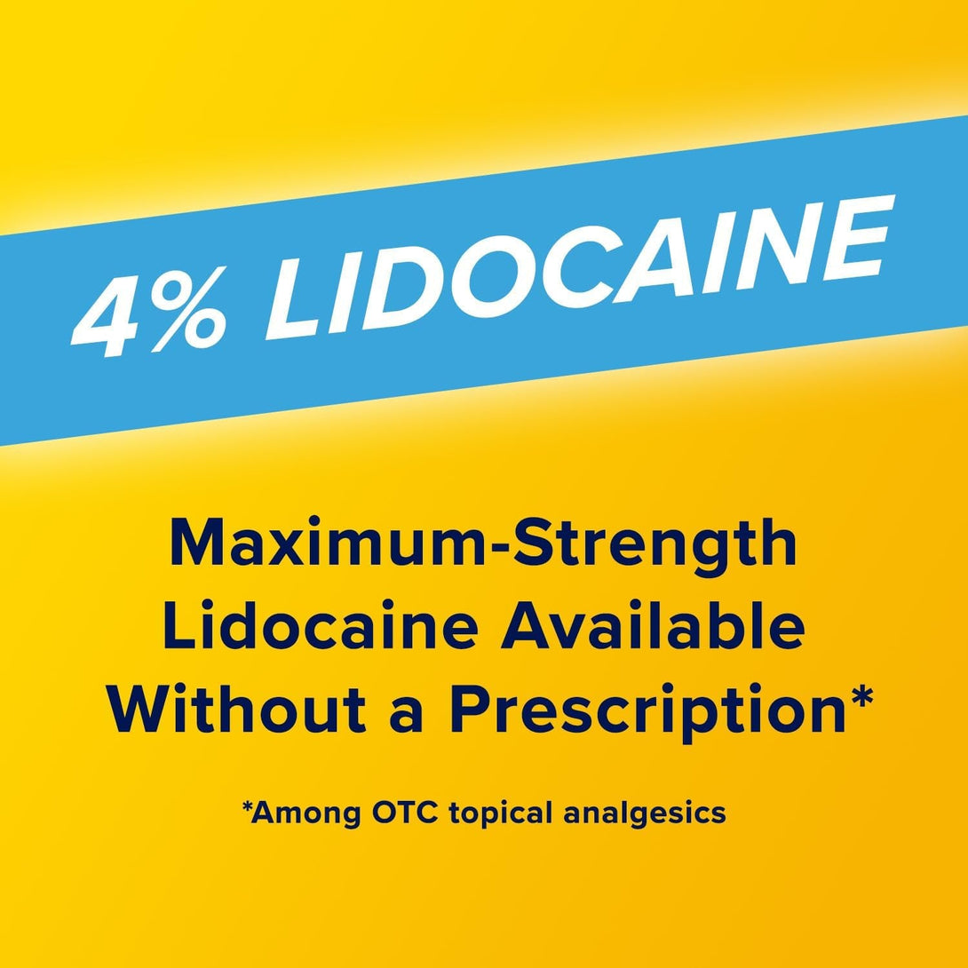 Aspercreme Lidocaine Pain Relief Cream Soothes Aggravated Nerves, Numbing Topical Analgesic with Max-Strength 4% Lidocaine & Moisturizing Aloe, 2.7 Oz.