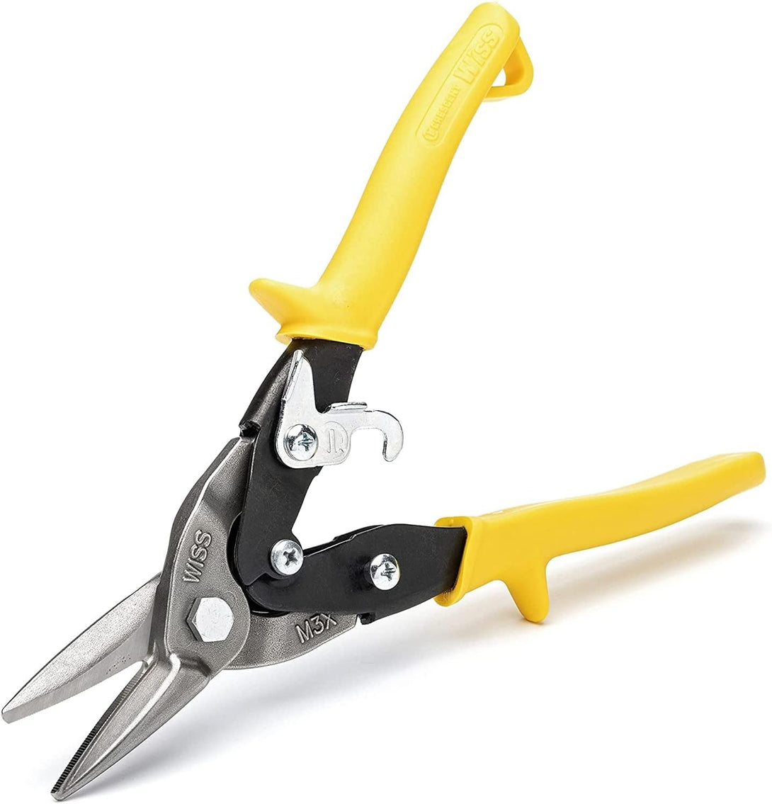 Crescent Wiss 9-3/4 Inch Metalmaster Compound Action Snips - Straight, Left and Right Cut - M3R